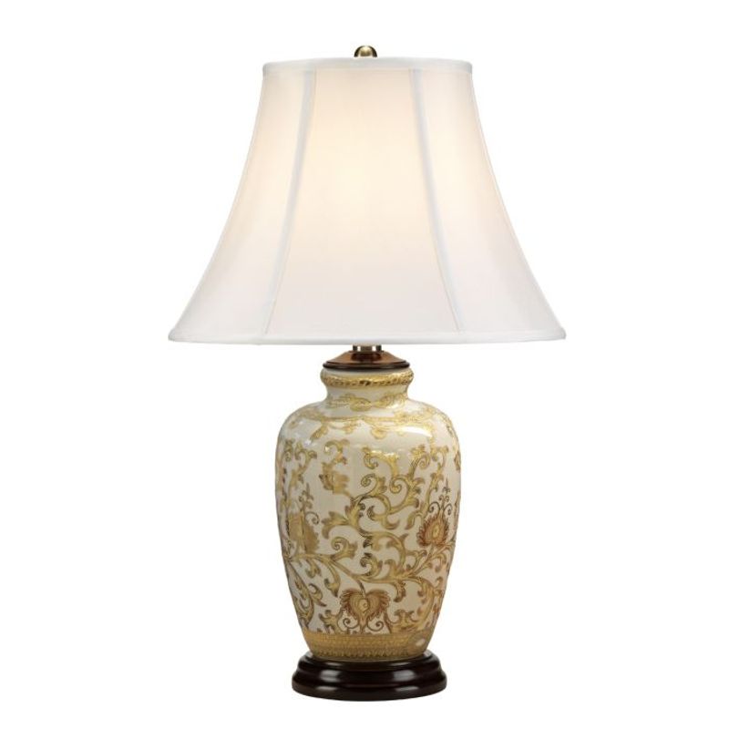Gold Thistle - Bordlampe m/skjerm