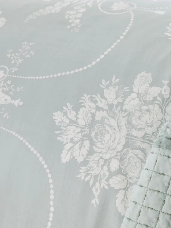 Josette sengesett i dempet blågrønn | Laura Ashley