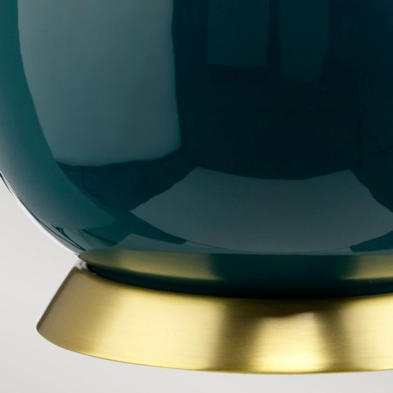Havering - Bordlampe i turkis m/skjerm