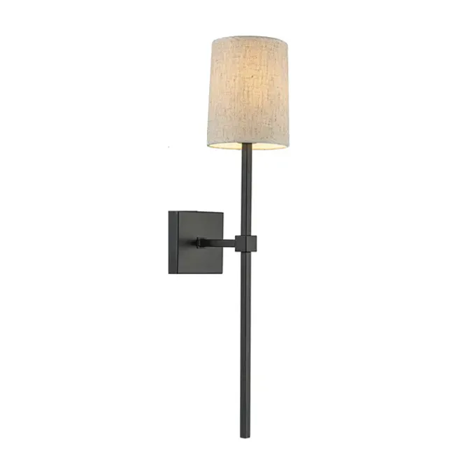 Hovedbilde Esher - Vegglampe m/sandfarget skjerm