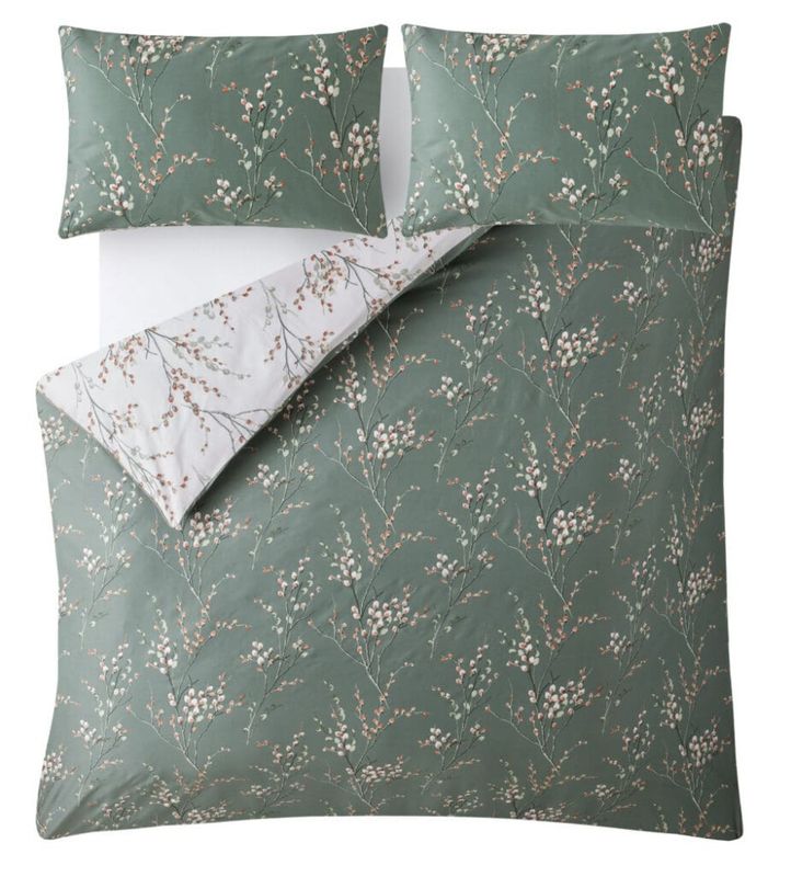 Pussy Willow sengesett i grønt | Laura Ashley
